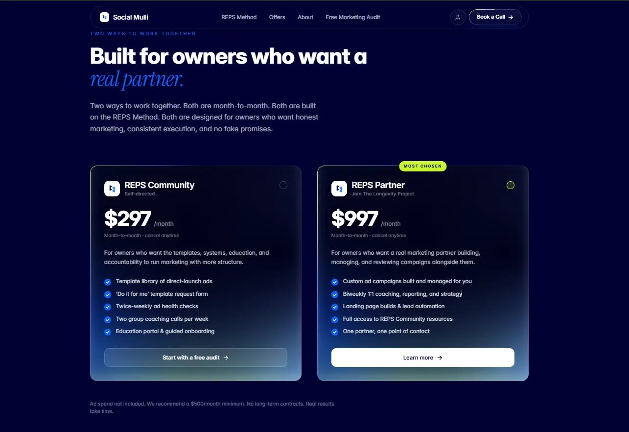 SocialMulli product screenshot